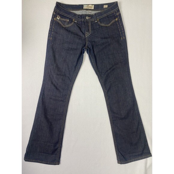 Women's MEK Boot Cut Jeans Thick Stitch Pocket Jeans Size 32 x 34 Darwin Bootcut - Picture 3 of 7